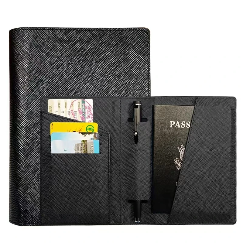 PU Leather Passport Cover Women Men Wallet Bag ID Credit Card Holder Boarding Wallet Case Travel Accessories Passport Holder