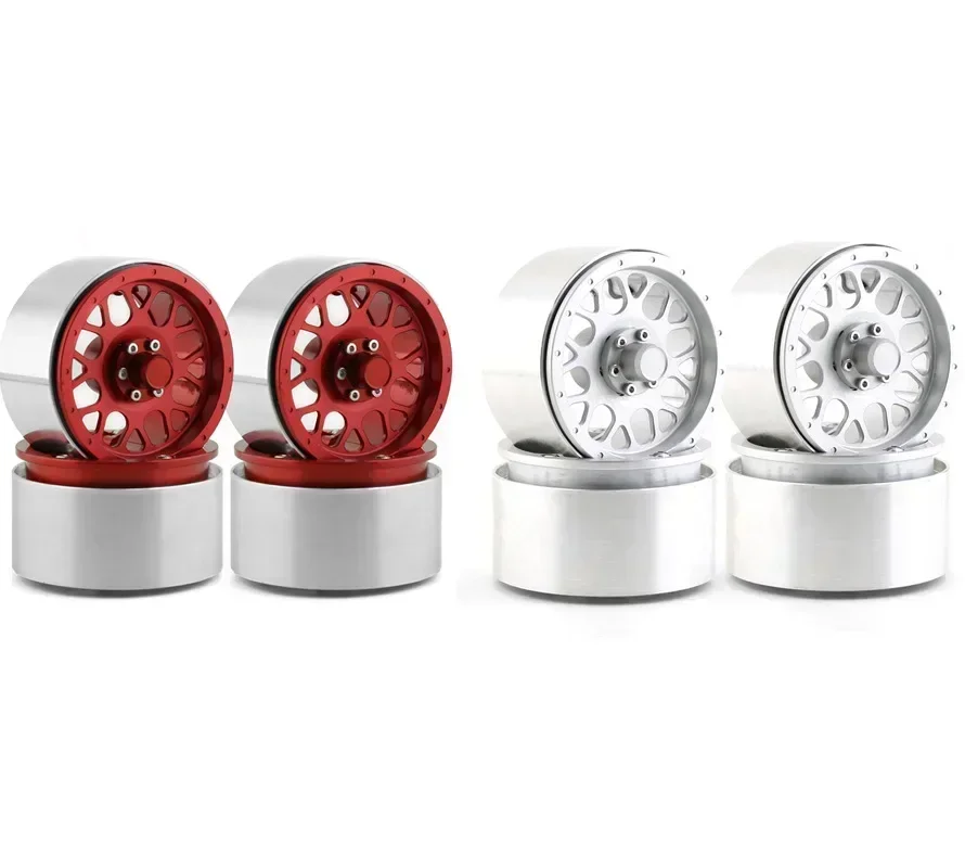 4 шт., диски из алюминиевого сплава 2,2 с замком для 1/10 RC Crawler Trxs TRX4 RC4WD D90 Axial SCX10 90028 90035 90046 90047 D110