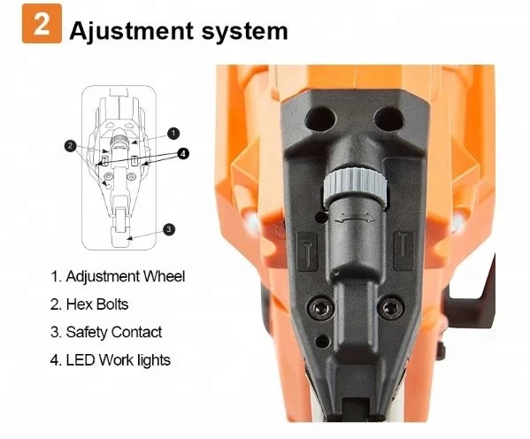 2024 NEW Professional electric nail gun cordless Multi Purpose finishing nailer gun 21V Lithium battery