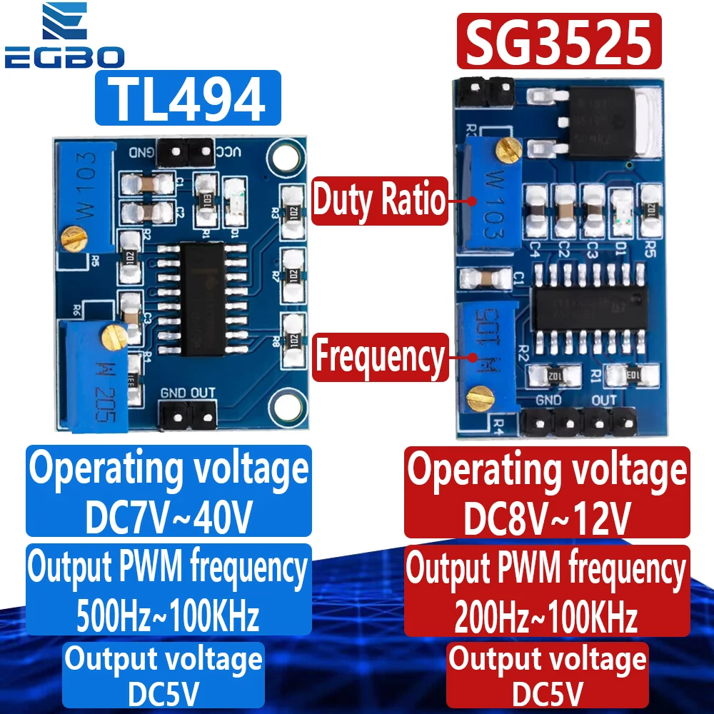 TL494 SG3525 PWM Controller Module Adjustable Frequency Control Board Module Diy Electronic