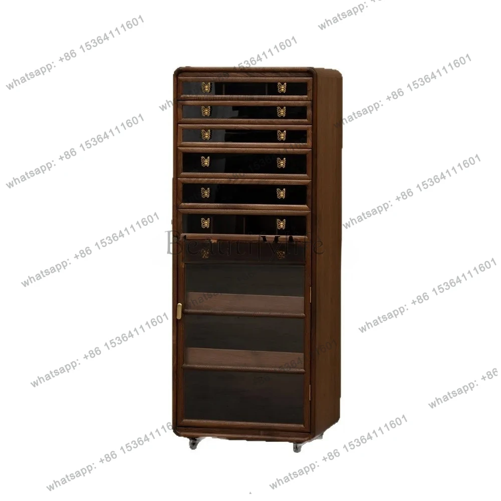 drawer type dental storage cabinet teacup tea set storage modern light luxury floor cultural and play jewelry storage cabinet