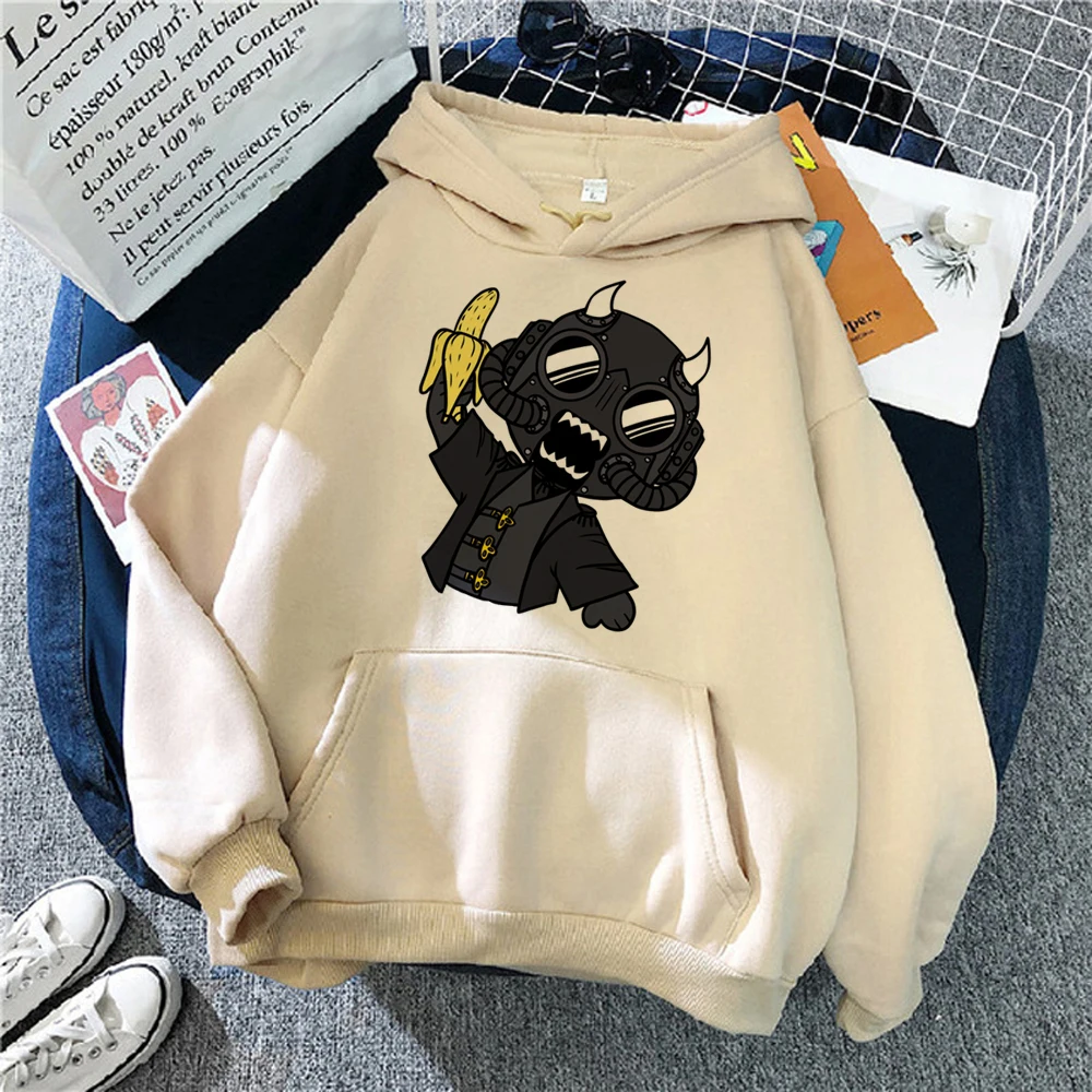 Ghost Band hoodies women sweat y2k Winter Fleece vintage clothing female 90s pulls