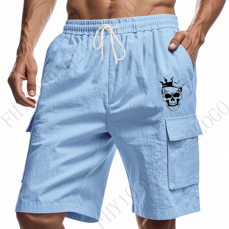 

2025 Men's summer new elastic elastic soft casual loose shorts outdoor fashion fitness jogging hiking sports shorts