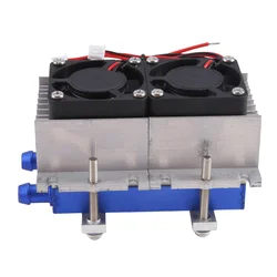 144W Thermoelectric Peltier Refrigeration Cooler 12V Semiconductor Air Conditioner Cooling System DIY Kit