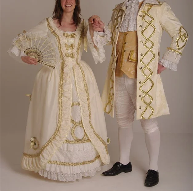 Georgian Costumes for Couples Victorian Dress Fancy Dress Party Medieval 18th Century Costume for Men Women