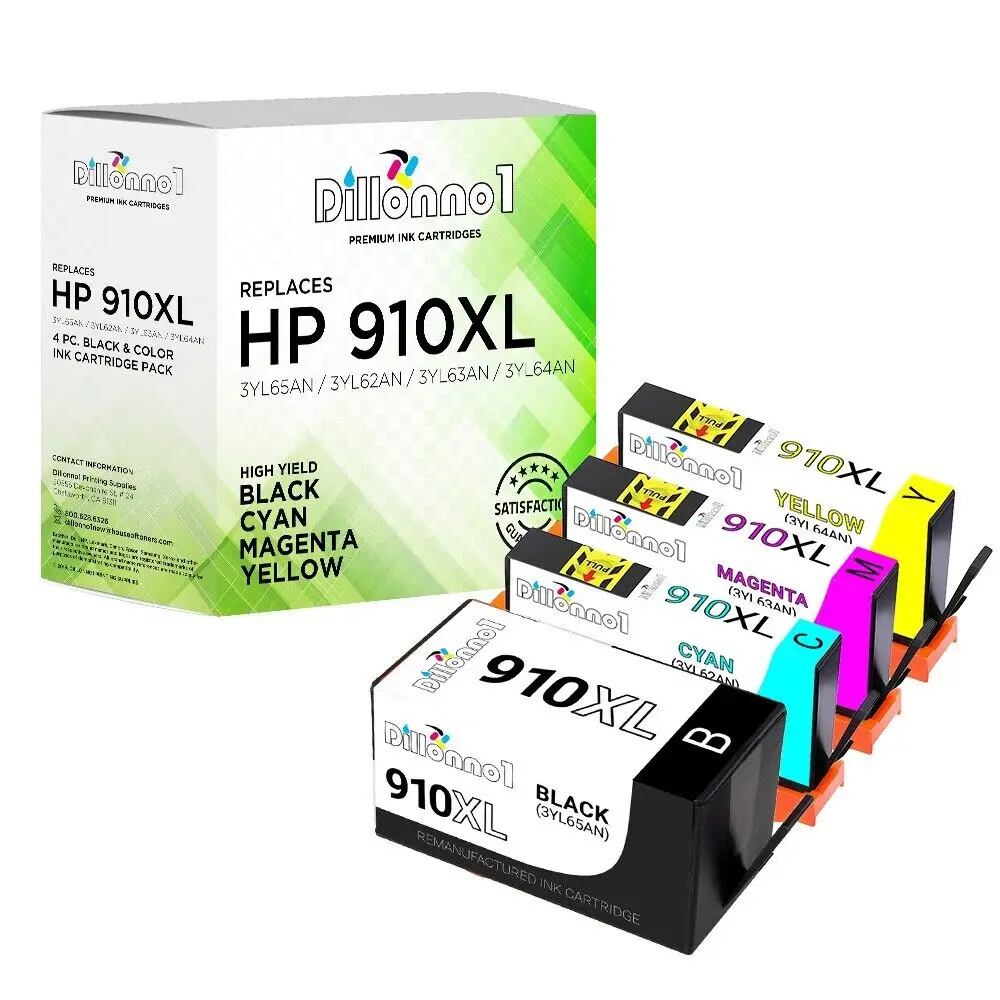 Cartouches 910XL BCMY pour HP OfficeJet Pro 8025 8035 8020 8010 8021 8030 8028