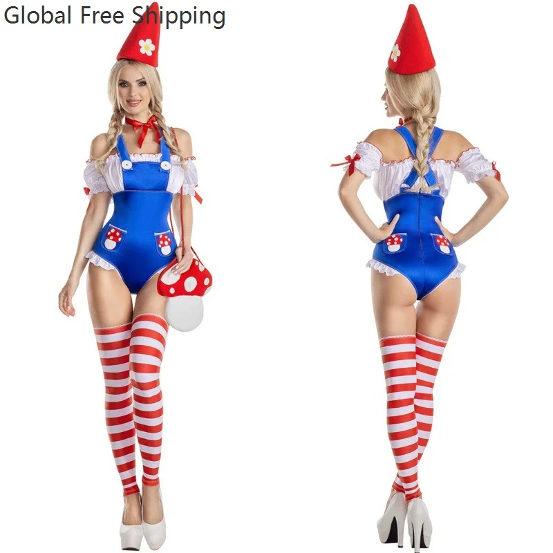 

Halloween New Circus Sexy Clown Female Jumpsuit Hat Suit Cosplay Party Gathering Adult Carnival Ladies Performance Costume 2025