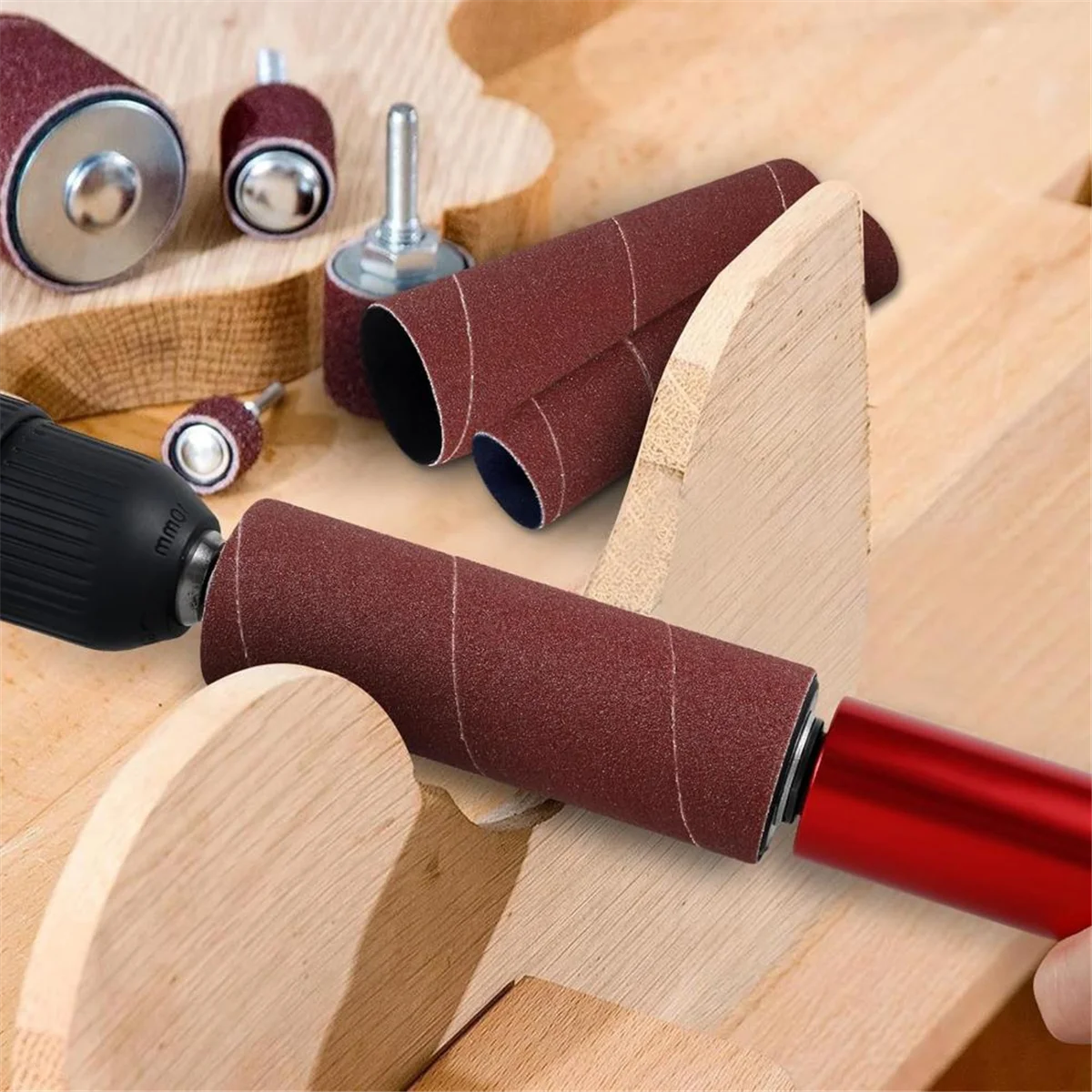 

Набор барабанных шлифовальных станков A46ZZ, адаптер шлифовального станка для резинового шлифовального барабана с зернистостью 120, барабан наждачной бумаги, электрическая дрель, барабанная шлифовальная машина с приводом