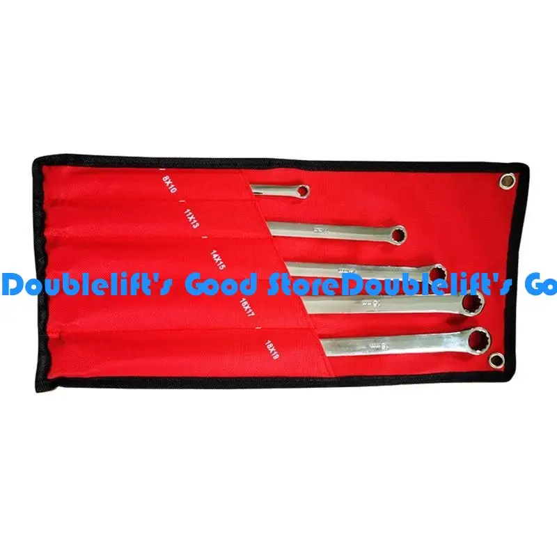 

652F 5 Pack for Extra Long Box End Wrench Set Metric Combination Aviation Spanner Ratcheting Wrench Less Effort Metric 8-