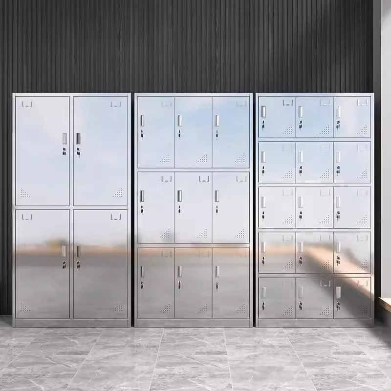 Industrial Stainless Steel Locker Cabinet Waterproof Metal Storage Locker for Staff and School