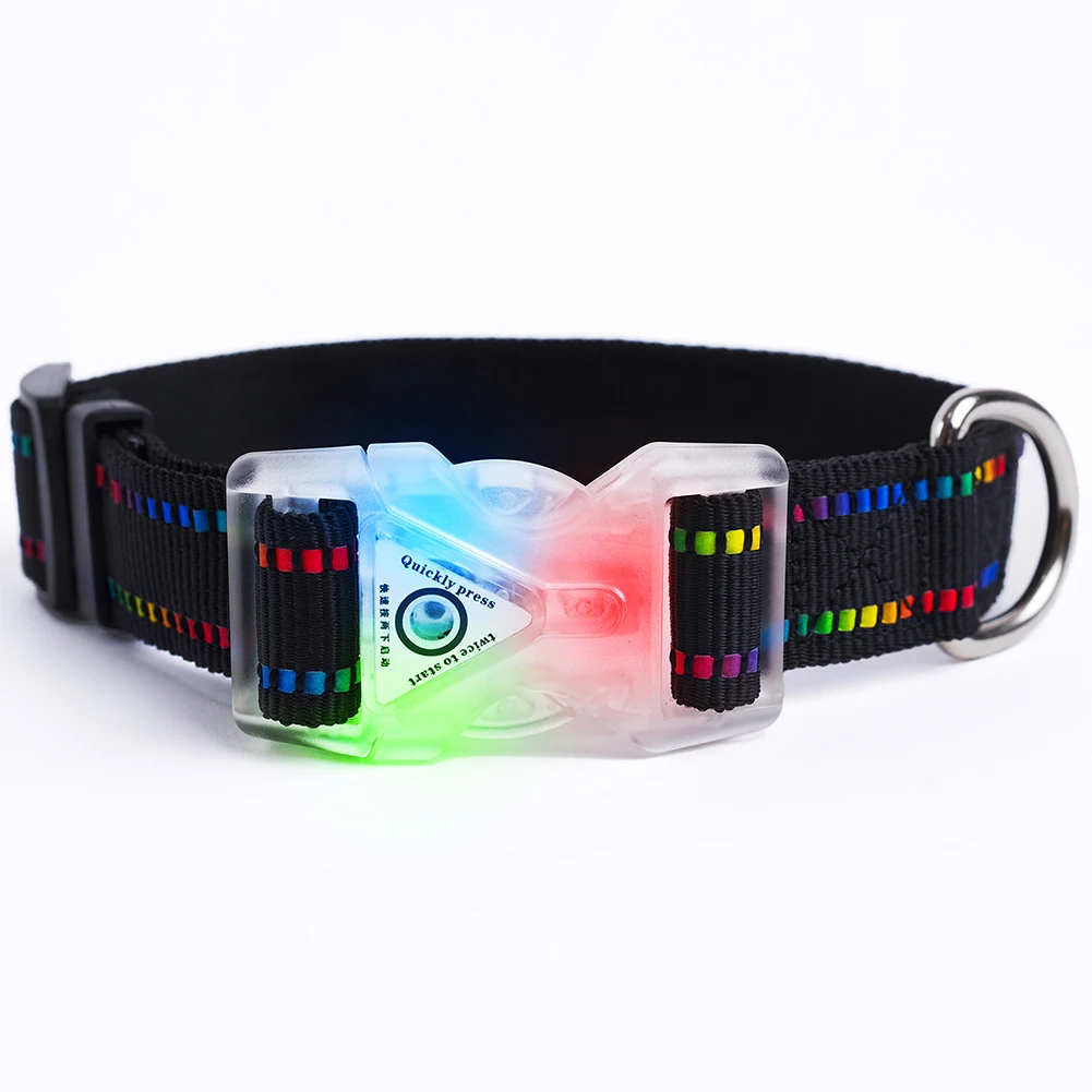 

Pet Dogs Luminous Collar With Flash Function Pet Party Accessories For Small Medium Large Dogs Cats Wholesale