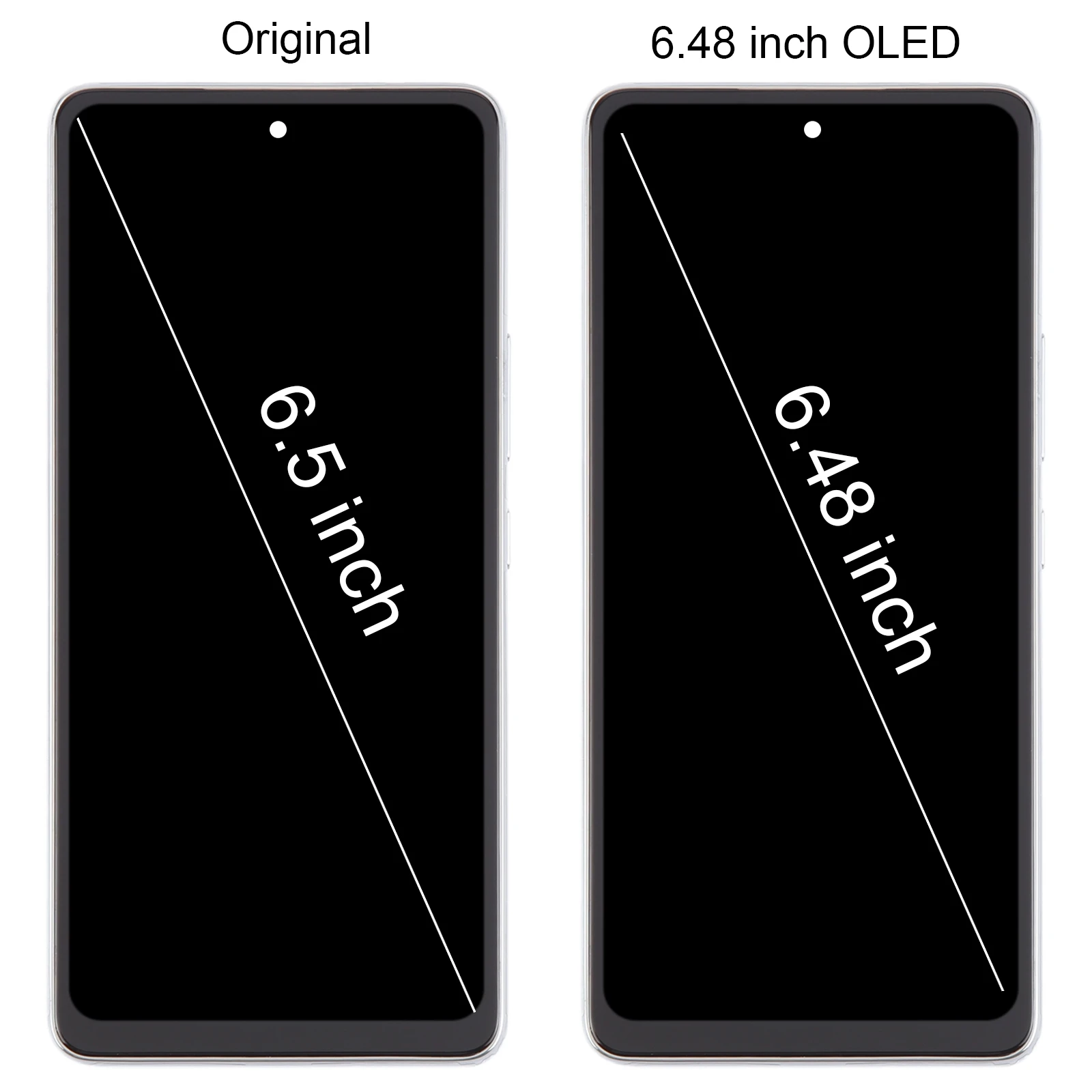 6.48-inch OLED LCD Screen For Samsung Galaxy A53 5G SM-A536 Phone LCD Display Full Assembly with Frame Replacement Part