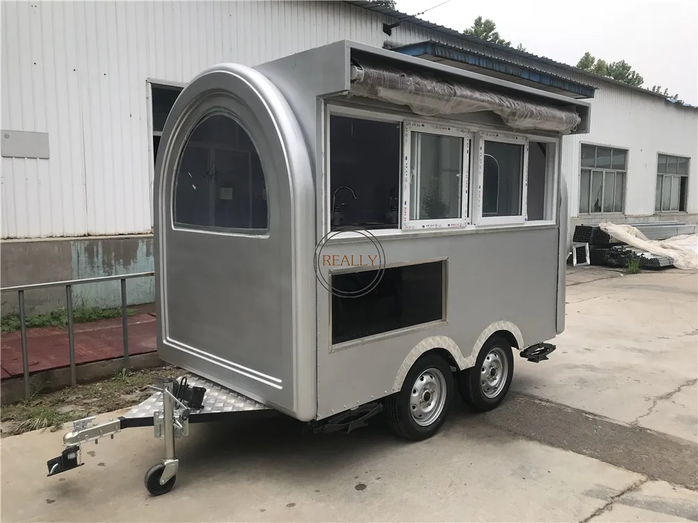 2.8m Length Street Food Kiosk Manufacturer BBQ Mobile Kitchen Fast Food Cart Dining Car Food Trailer