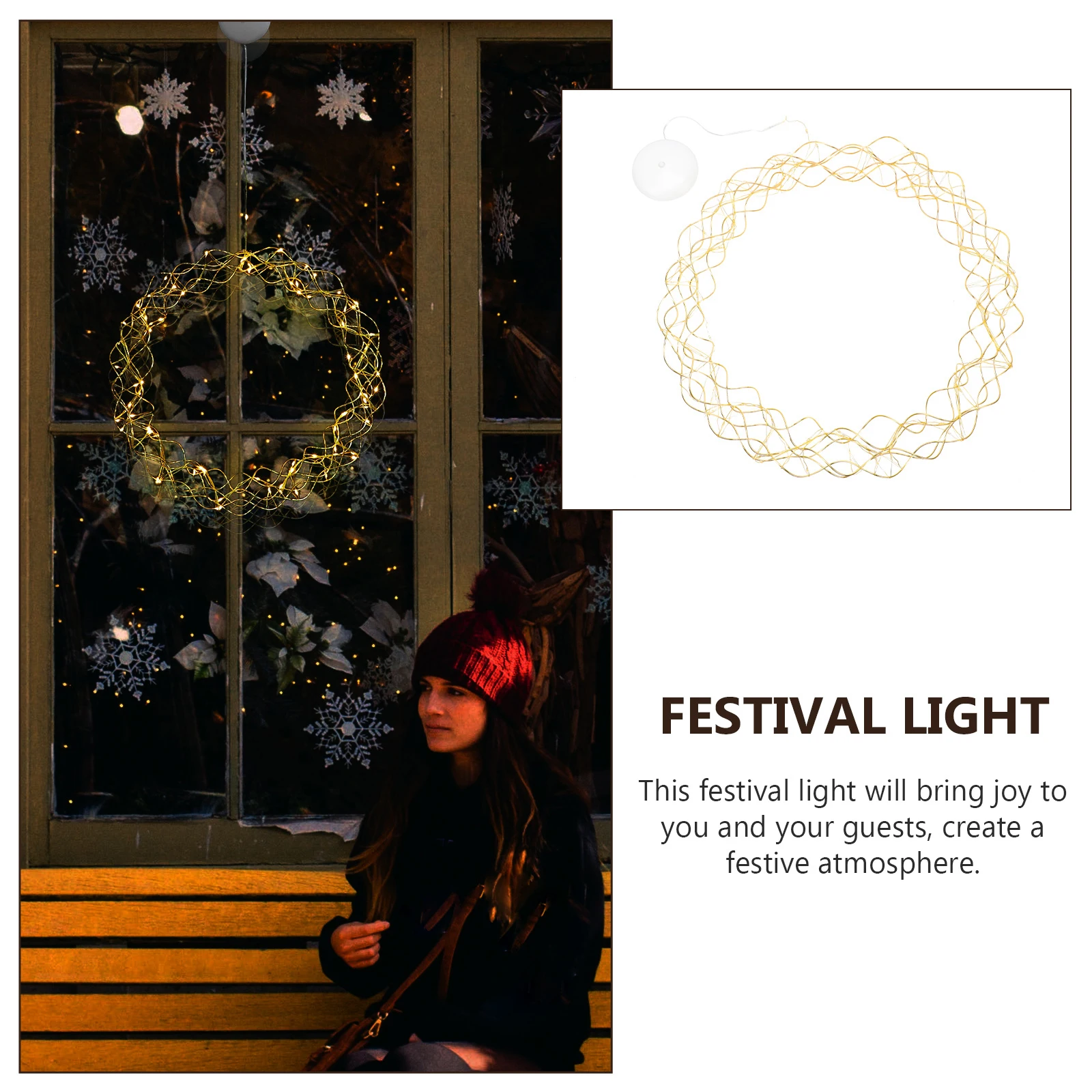 1 قطعة ضوء شجرة عيد الميلاد الإبداعية عيد الميلاد مهرجان ديكور خفيفة الوزن المحمولة مصباح للزينة لنافذة جدار حفلة عيد الميلاد متوهجة #1