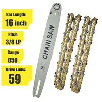 Chainsaw Chains Guide Bar 16 Inch 3/8 LP Pitch .050\