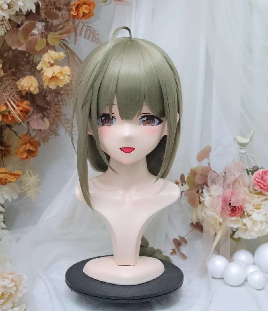 

(NFD-14-41)Customize Full Head With Lock Crossdress Doll Female/Girl Japanese Anime Cartoon Character Kig Cosplay Kigurumi Mask
