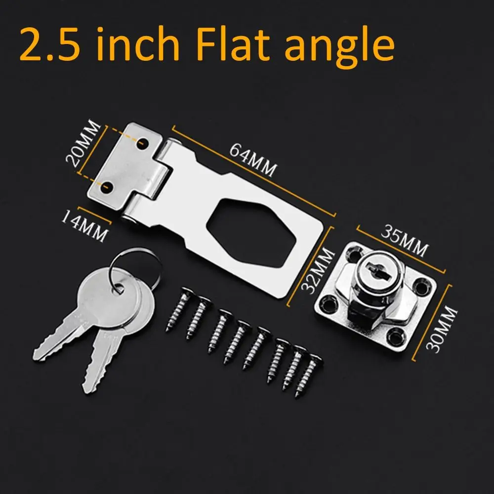 

Hardware 4" With Keys Padlock Shed Cupboard Garage Lock Hasp Locking Staple