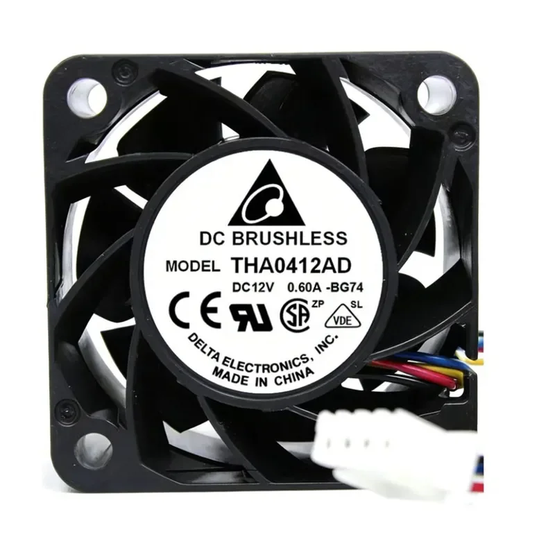 for Delta THA0412AD TAA0412CD 4020 12V 0.6A 4CM PWM Cooling Fan Large Air Volume