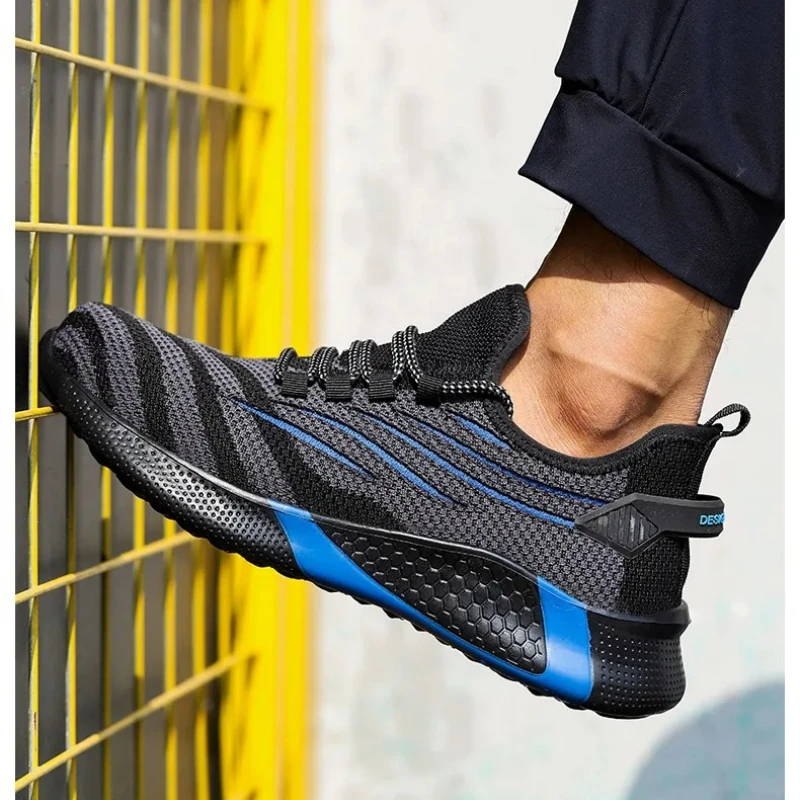 

Lightweight Men Shoes Safety Boots Men Work Safety Shoes Anti-puncture Working Sneakers Male Indestructible Work Shoes Men Boots