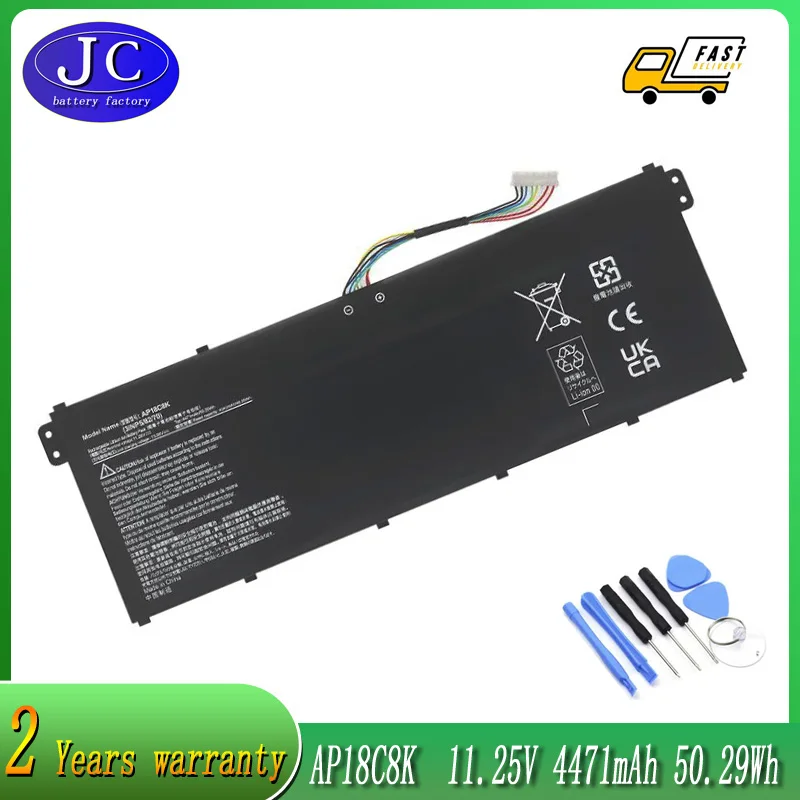 

JCLJF new AP18C8K AP18C4K Laptop Battery For Acer Aspire 5 A515-43-R057 R4MG R6F6 R6WW A515-44 R7NU R5UZ KT00304012 4471mAh