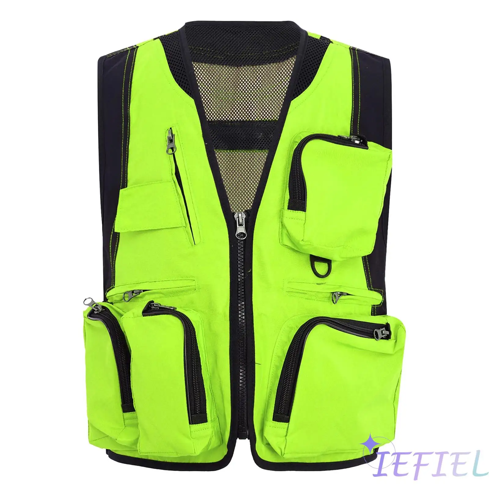 

Kids Boys Girls Stylish Outdoor Activities Vest V-Neck Sleeveless Waistcoat with Zipper Pockets for School Camping Fishing