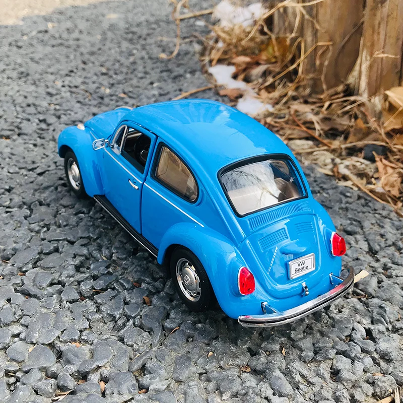 WELLY 1:24 Volkswagen VW Beetle Alloy Car Diecasts & Toy Vehicles Car Model Miniature Scale Model Car Toy For Children