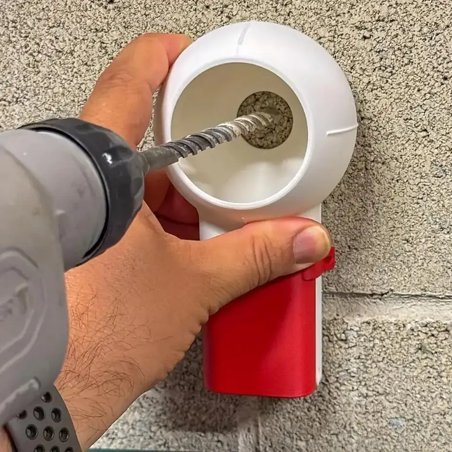 1 Pcs Rotary Nozzle Drill Dust Collector - Rotating Tilt Design Keeps Dust Contained Efficient & Easy Clean For DIY/Construction
