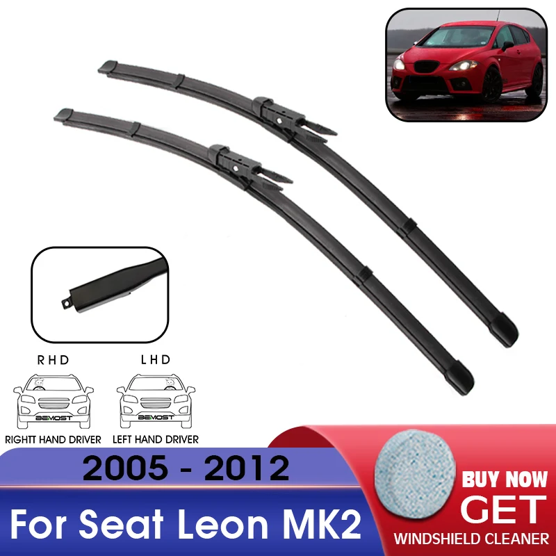 Car Wiper Front Window Windshield Rubber Refill Wiper For Seat Leon MK2 2005-2012 LHD / RHD 26