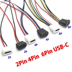 1PCS USB Type C Connector Jack Female Type-C With card buckle 3A High Current Fast Charging Jack Port USB-C Charger Plug Socket