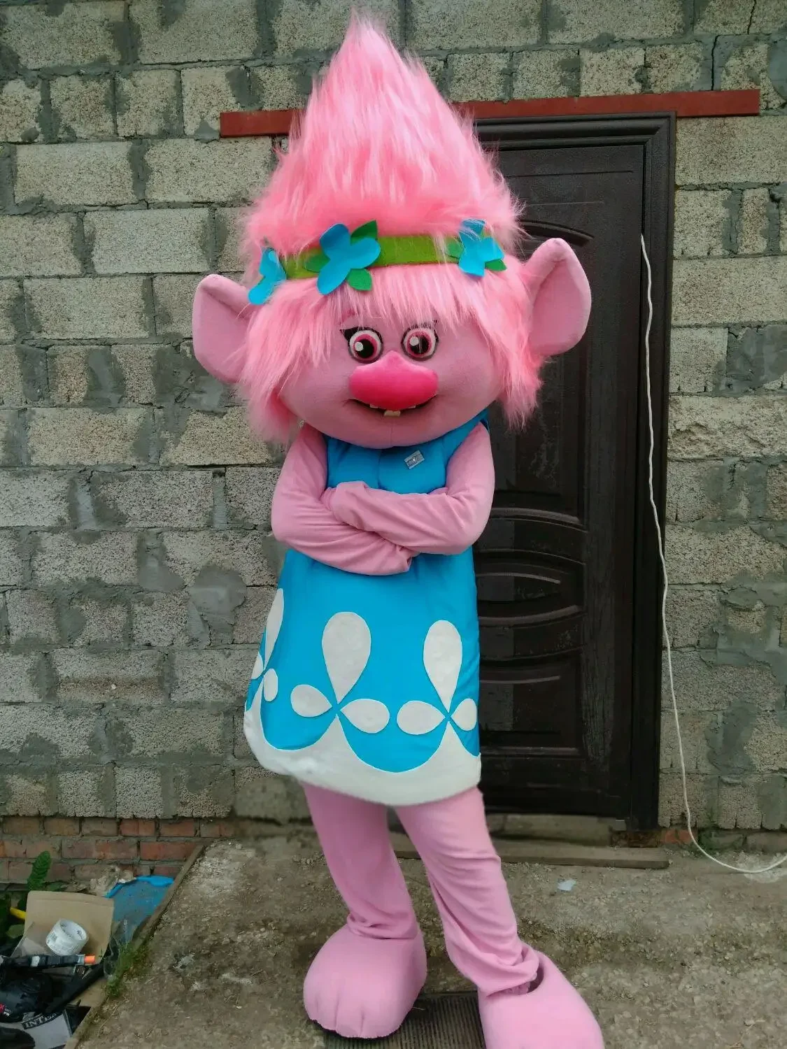 

NEW Poppy From Dream Works Trolls Movie Costume Mascot Fancy Dress Brand Carnival Costume Halloween Gift