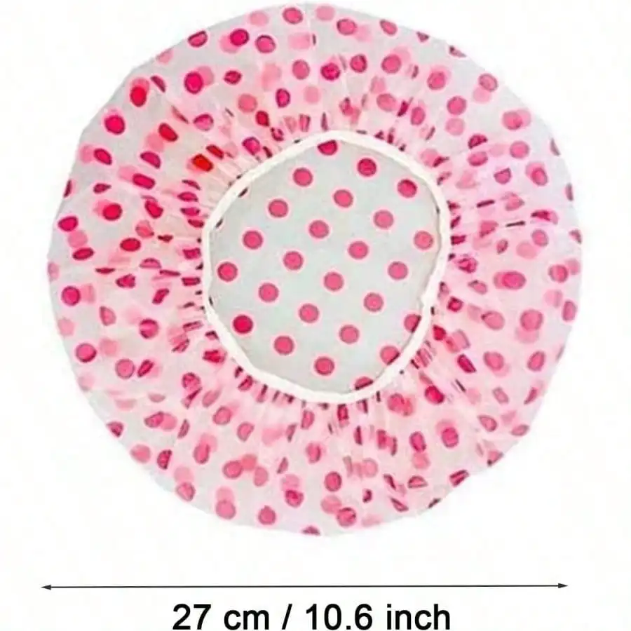 Cuffia per doccia riutilizzabile, cuffia per doccia spa in plastica, cuffia per doccia impermeabile per bagno, adatta per bagno, spa