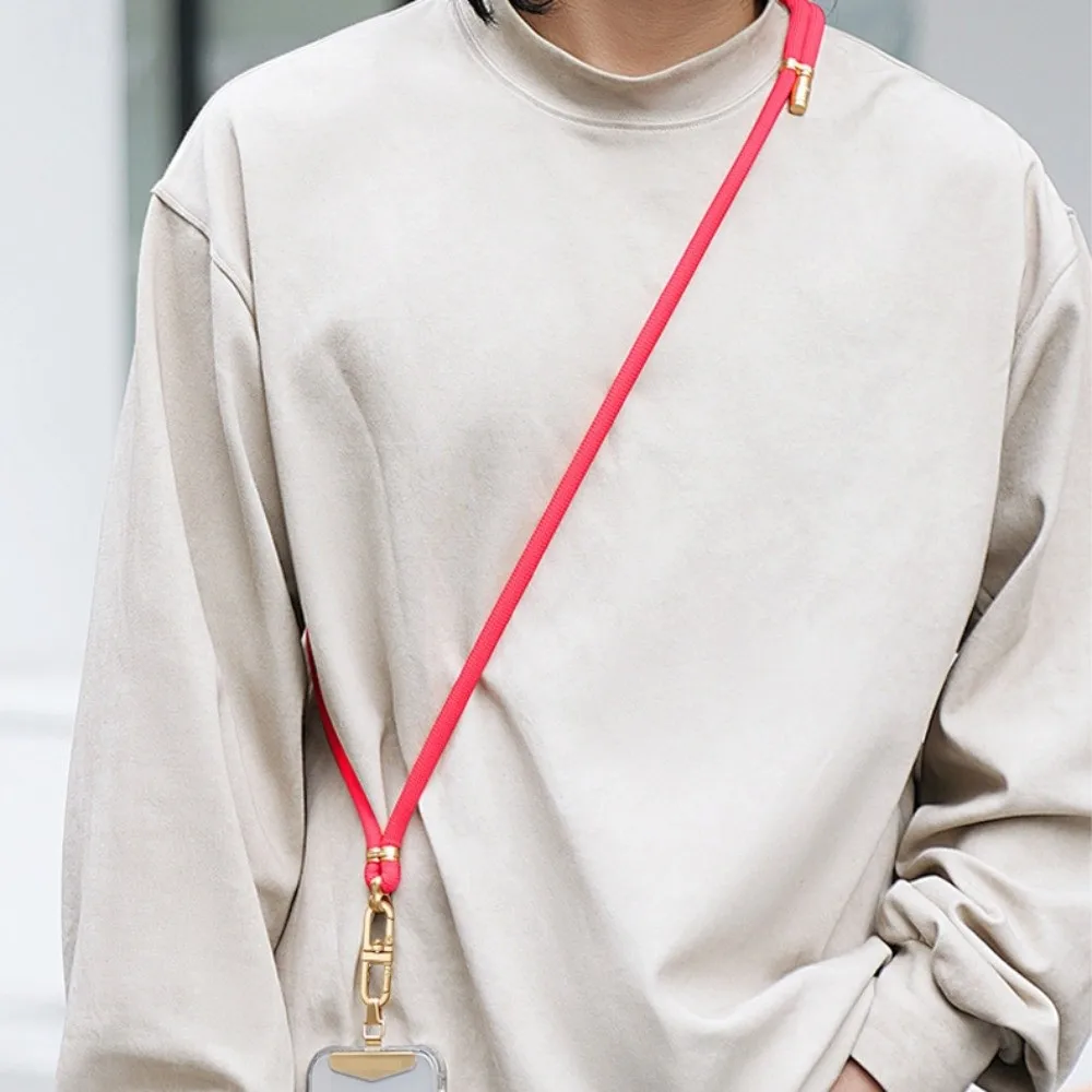 

Регулируемый ремешок для мобильного телефона, подвесной на шею, съемный ремешок для телефона через плечо, длинная цепочка для мобильного телефона с защитой от потери для мужчин и женщин