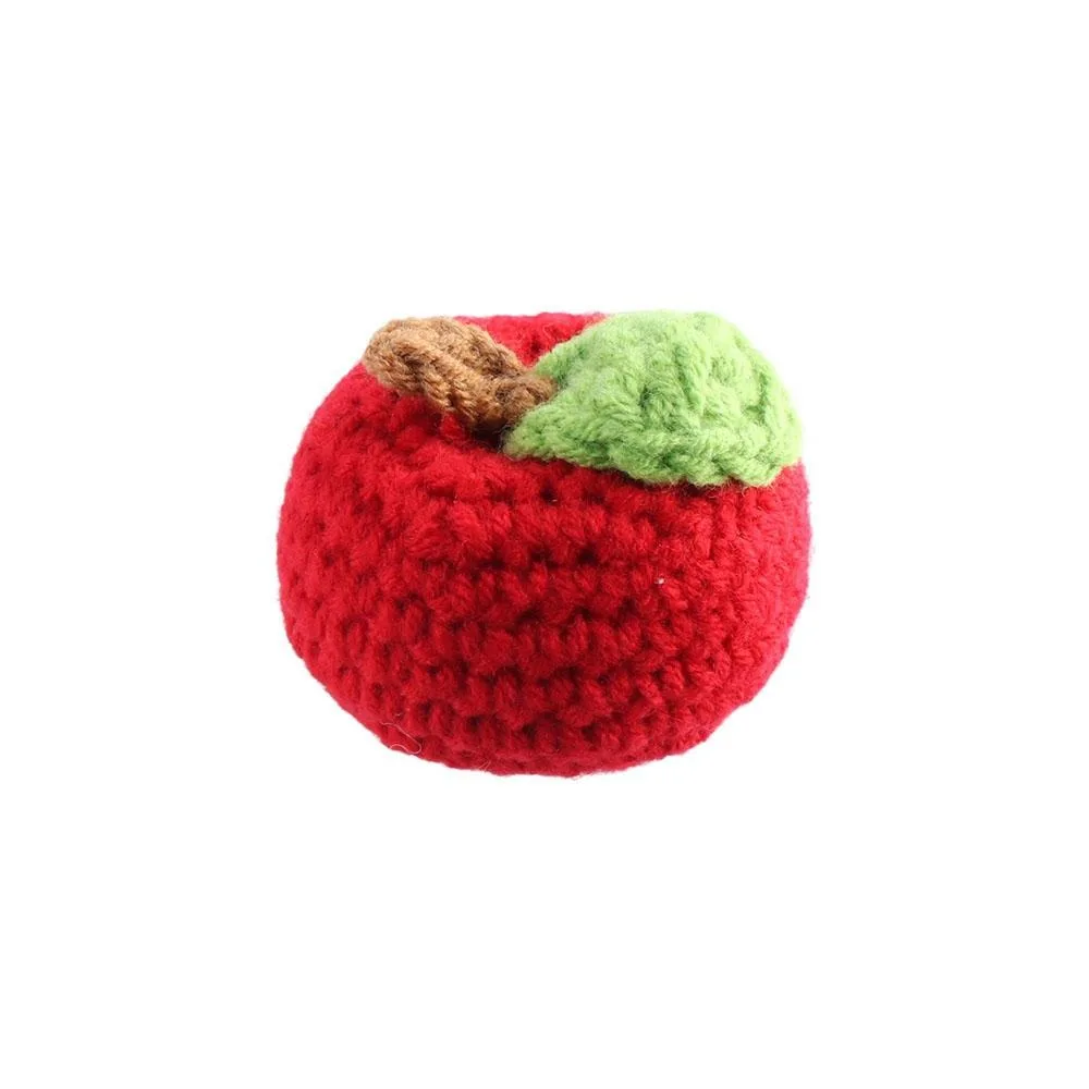 Cartoon Wool Cute Fruit Sunflower Strawberry Hand Knitted Strawberry Artificial Fruit Orange Knitted Strawberry Fruits Ornament