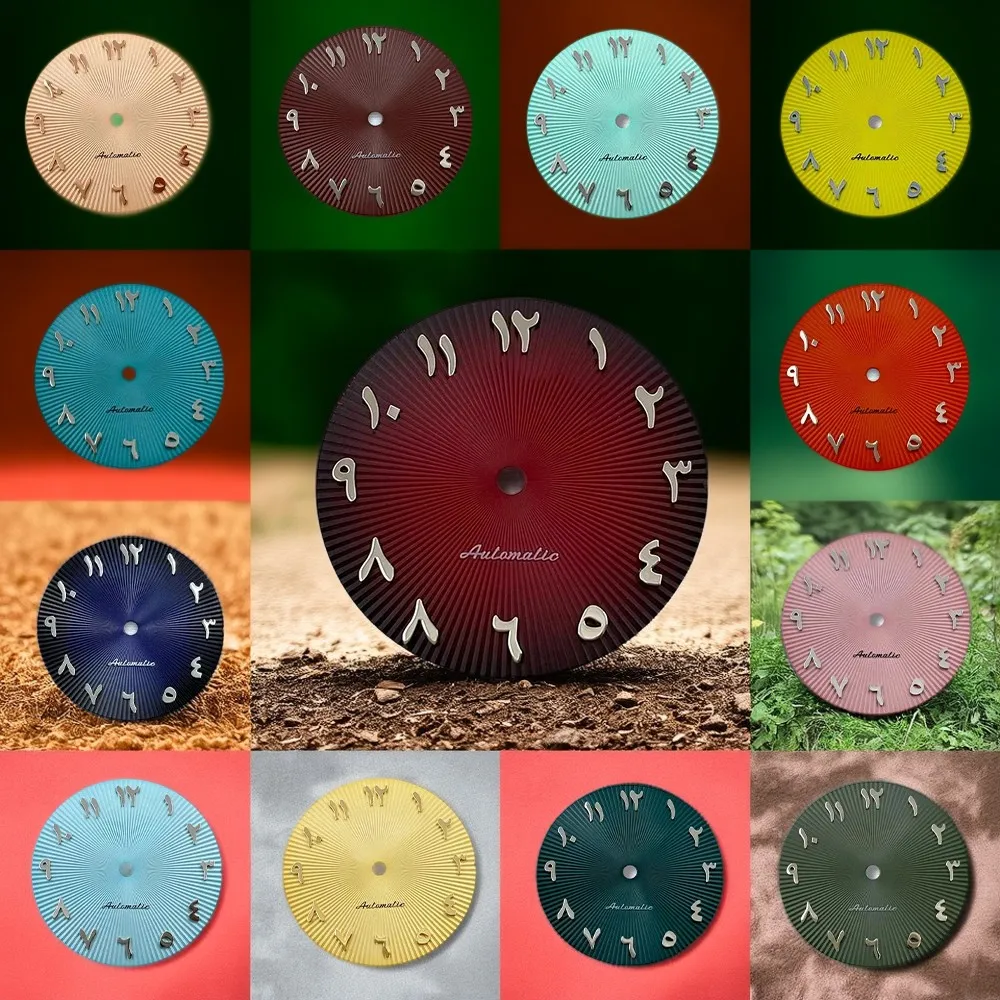 

28.5mm S Logo Arab Dial Suitable For NH35/NH36/7S/4R Japan Automatic Movement NH35 Dial Watch Modification Accessories