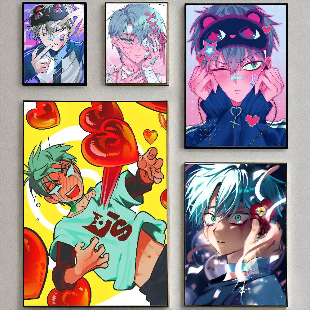 Anime Alien Stage Till Posters High Quality Self-adhesive Wall Art Decorations Color Prints Sticky