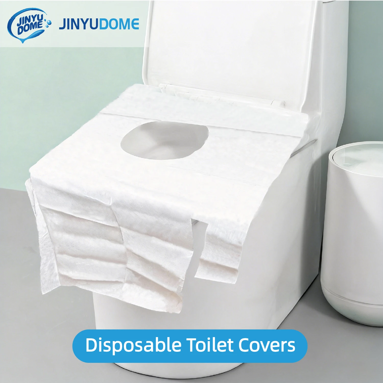 JINYUDOME Disposable Toilet Seat Covers Waterproof Portable 