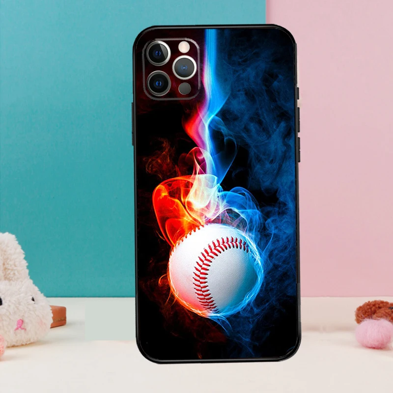 Baseball Phone Case For iPhone 13 11 12 14 15 16 Pro Max Mini XR XS X Plus  Back Cover Fundas - AliExpress 202192403