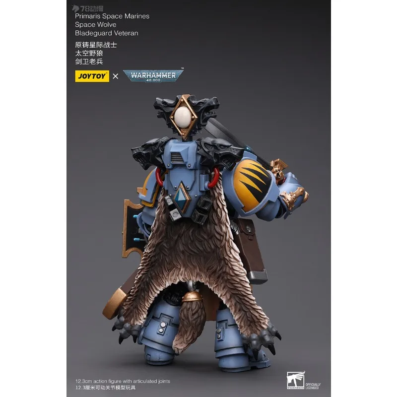 JOYTOY Oryginalny JOYTOY X Warhammer 40K Series Wolf Squad [3.0 Remake] Space Wild Wolf Model postaci z gry 1/18 Ruchomy model