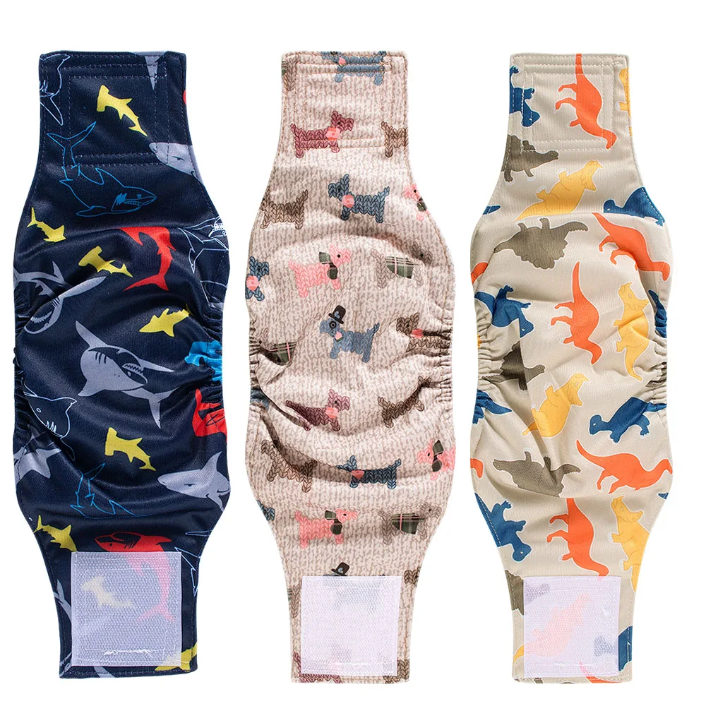 Washable Pet Dog Diapers Males Absorbent Adjustable Puppy Big Dog Physiological Pants for Dogs Reusable Pets Dogs Panties Shorts