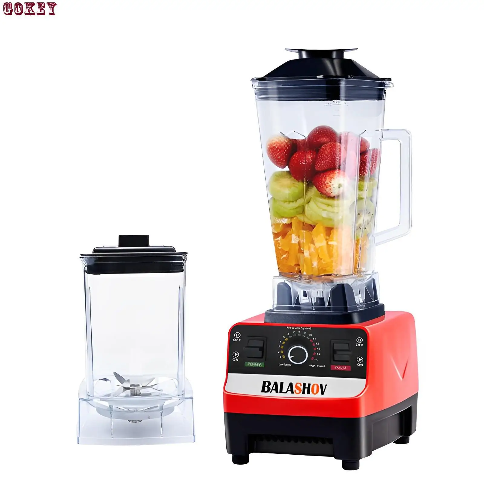 Electric Stationary Blender Heavy Duty Professional Commercial Mixer Ice Smoothies for Kitchen 2000W High Power Food Processor