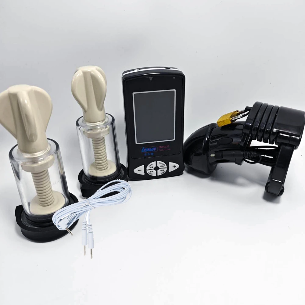 BDSM Electric Shocker Anal Butt Plug,Electrostimulation Chastity Cage,Electro Sex Penis Plug Cock Ring,E stim Estim Expand Anus