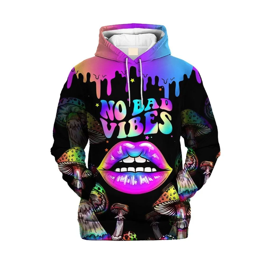 Men 3D Print Hoodies Y2k Colorful Graphic Casual Oversize Hippie Pullover Autumn Winter New Arrival High-quality Fashion Vintage