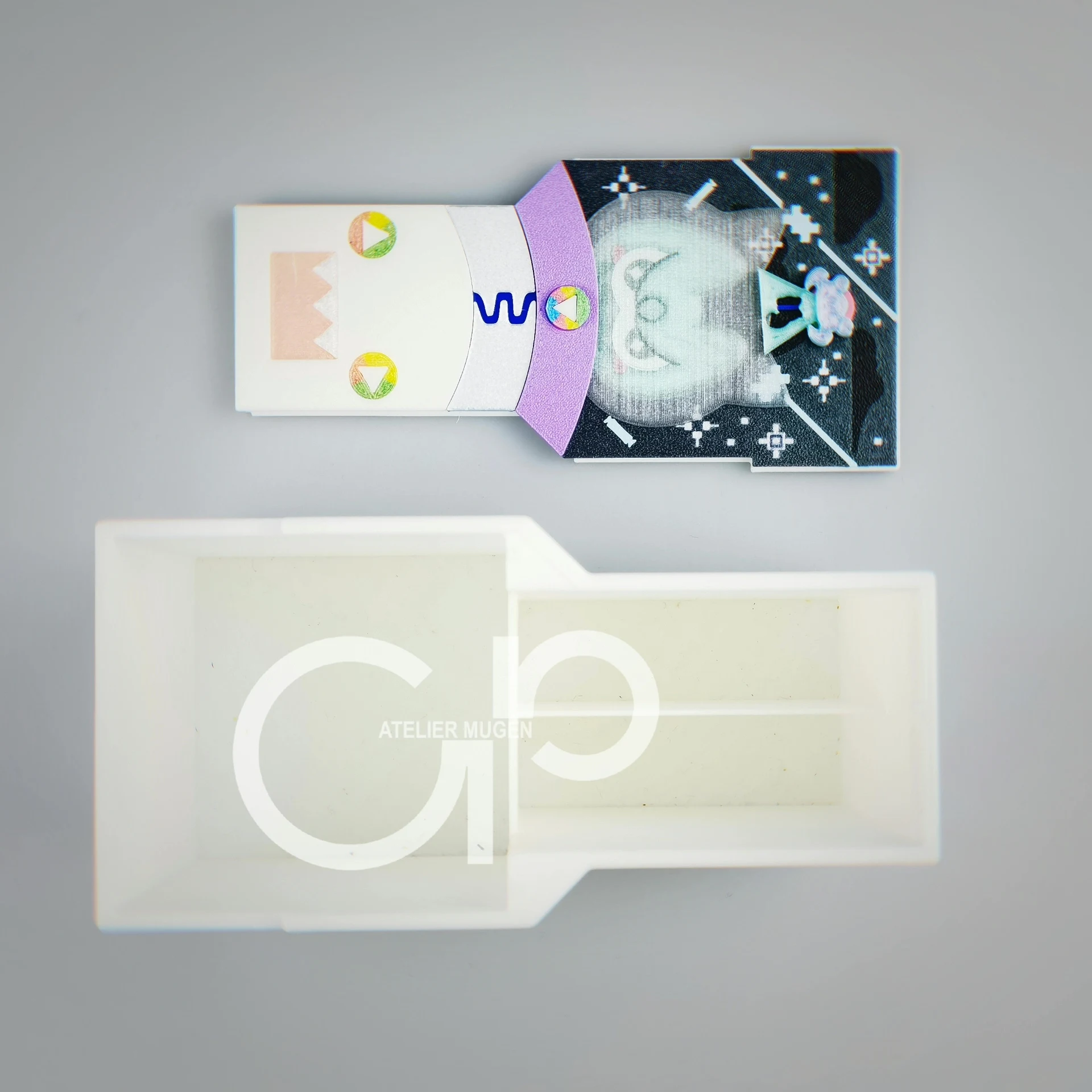 Suitable for Yu-Gi-Oh! Cooky Yummy/Cupsy Yummy 3D Printed Card Box PLA Creative Cool Game Collection Card Storage Box Toy Gift