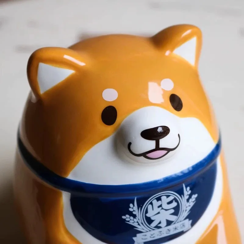 Schattige Keramische Shiba Inu Opbergbank Actiefiguurspeelgoed Schattige Hond Spaarpot Mokken Bekers Figuren Home Decor Geschenken Voor Kinderen