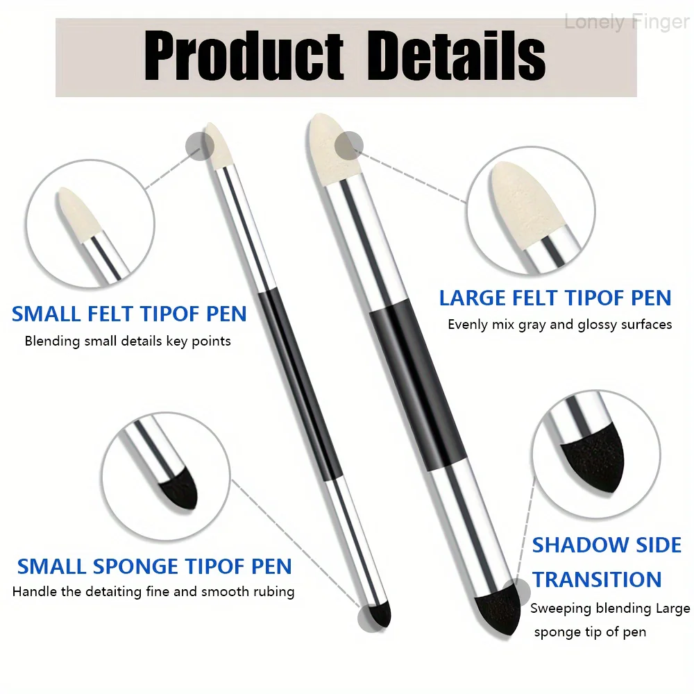 30 قطعة من جذوع المزج للرسم، وأقلام المزج الإسفنجية والمبراة، وعصي الرسم الفنية للفنانين الطلابي C