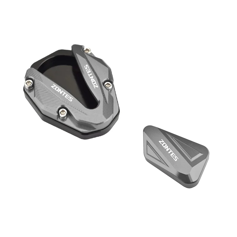 For Zontes 368g 501g 368G ZONTES Motorcycle Foot Pedal High Seat Version Side Support Side Stand Enlarged Pad Kickstand Plate