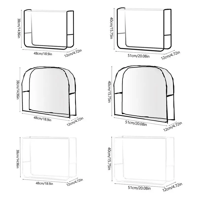 Couverture arrière de chaise de barbier en PVC imperméable, housses de beauté de salon de coiffure, housse de dossier de coiffure transparente polyvalente, réutilisable, spa