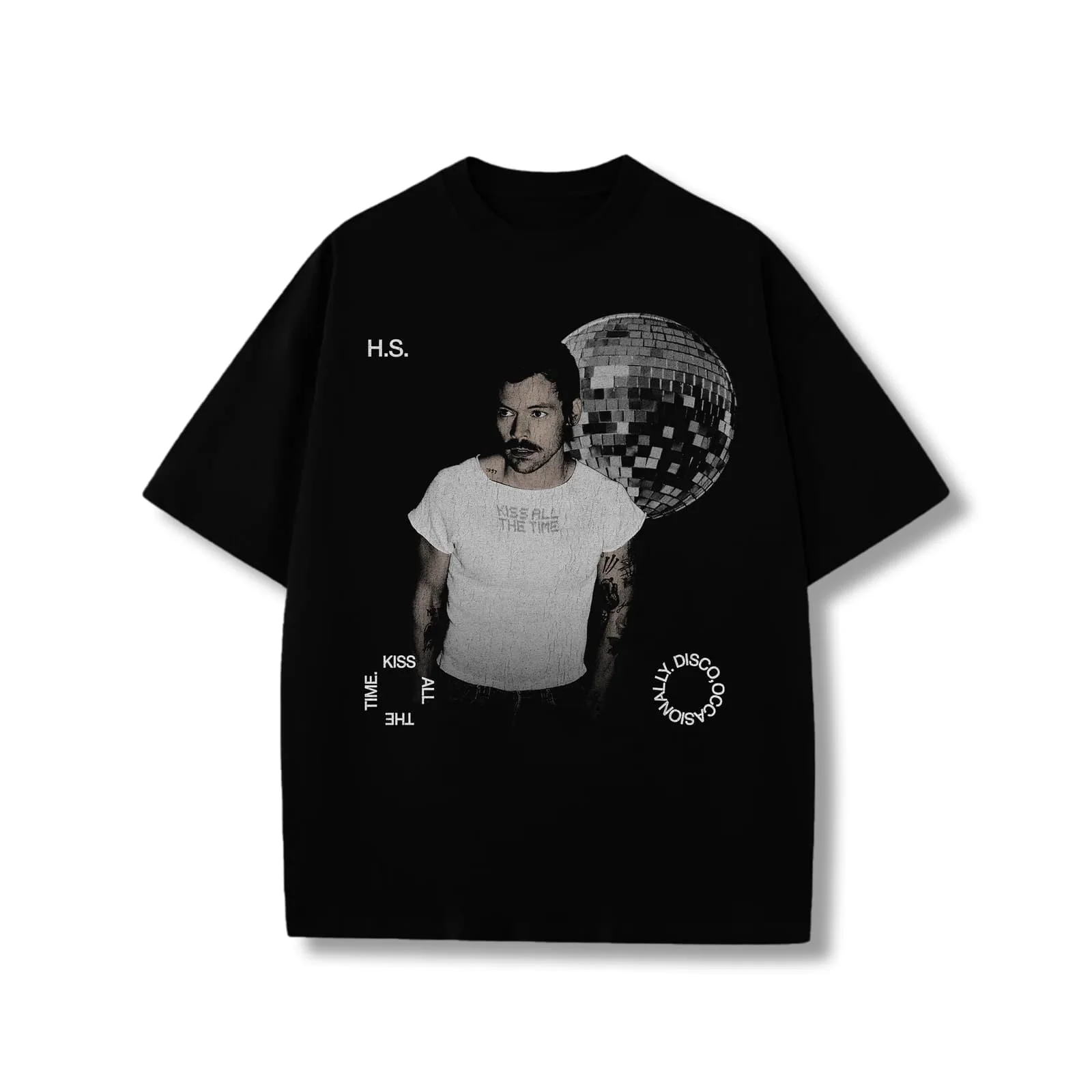 Harry Styles 2026 Concert Double-sided T-shirt Men and Women Summer Cotton Clothing Casual Fashion Short Sleeved Tee Streetwear