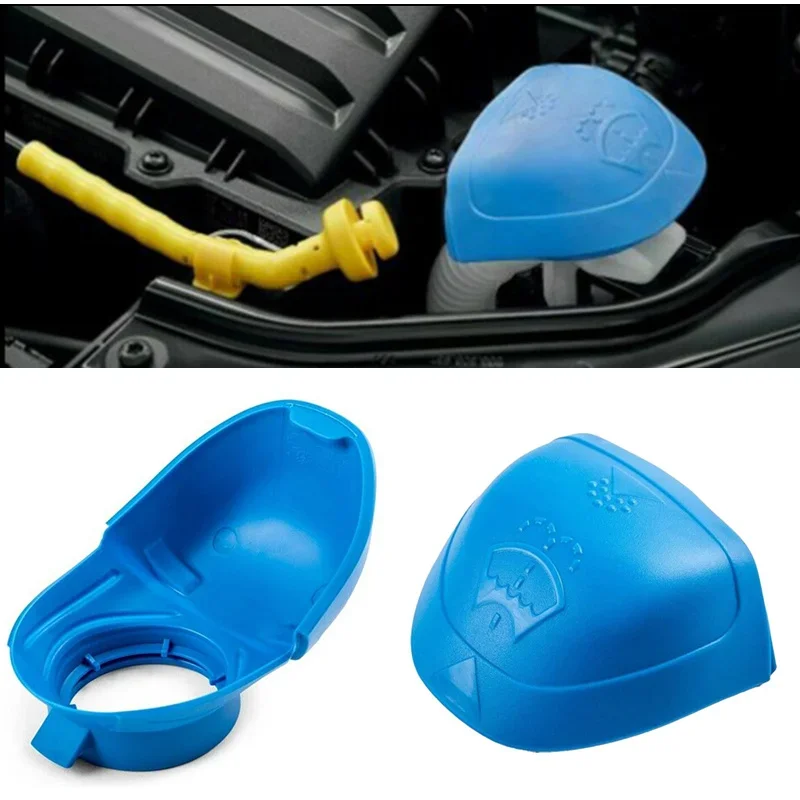 Windshield Glass Cleaning Tank Cap Lid Car Wiper Washer Fluid Reservoir Tank Bottle Cover for Audi VW Skoda Car Accessories