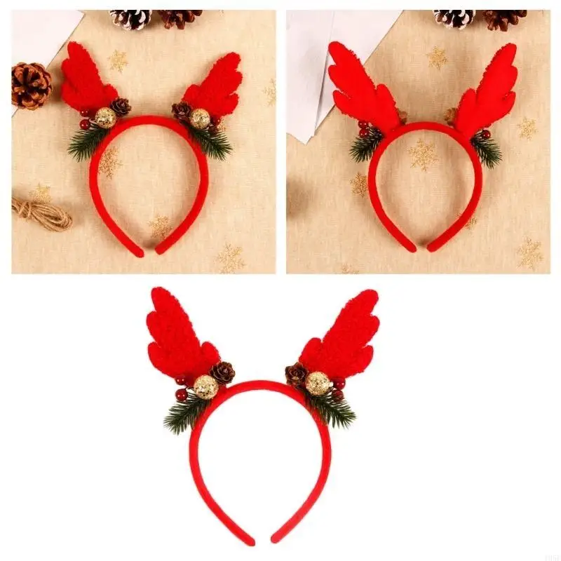 195E Make-Up Dusche Haar Ringe Elastische Frauen Stirnbänder Weihnachten Schöne Kopfbedeckungen für Kinder Kostüm Haar Ornament